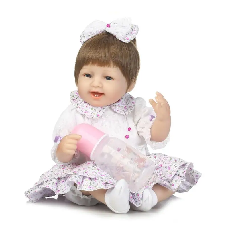 

NPKDOLL 16 Inch Silicone Reborn Doll Fashion Toys For Kids 40 CM Lovely Girl Dolls reborn Birthday Gift For COLLECTION