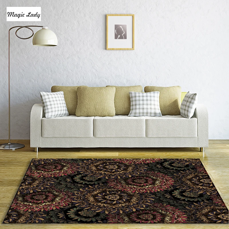 Tapijt Met Bloemen Retro Vintage Grunge Ouderwetse Bloemmotief Art ... Tapijt Met Bloemen Retro Vintage Grunge Ouderwetse Bloemmotief Art ...