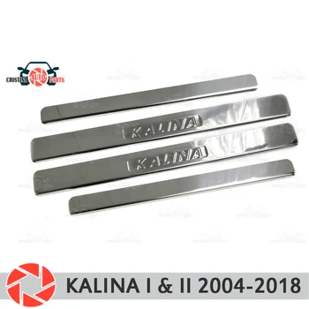 

Door sills for Lada Kalina 2004-2018 step plate inner trim protection scuff car styling decoration stamp letters version