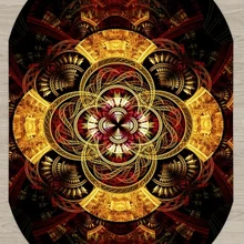 Else Золотой Желтый Черный абстрактное пространство 3d узор принт Нескользящая микрофибра гостиная современный Овальный моющийся ковер