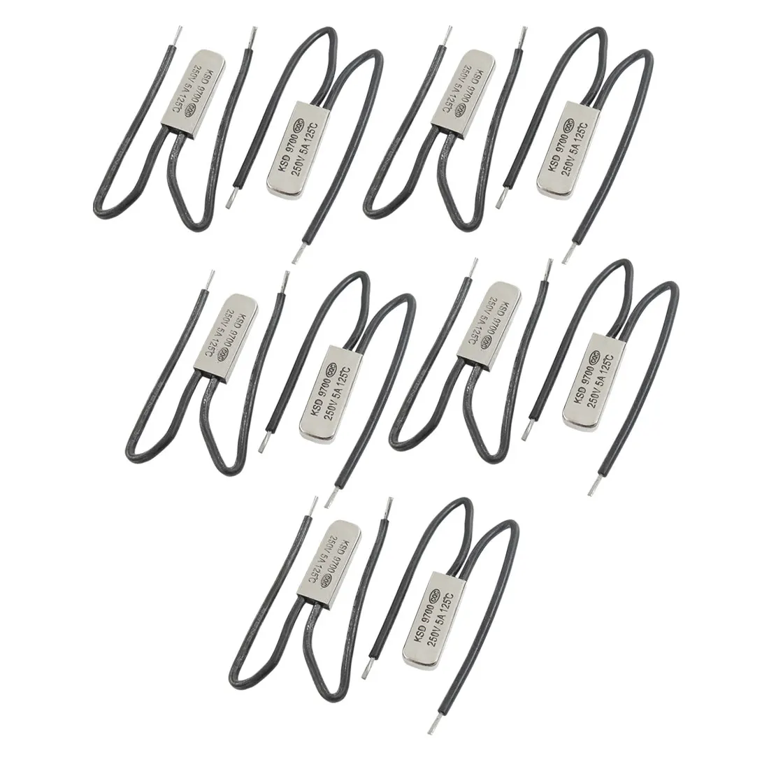 

Uxcell 10 Pcs Ksd9700 N.C Bimetal Temperature Switch Thermal Protector 250V . | 100c | 125c | 135c | 140c | 145c | 60c | 65c |