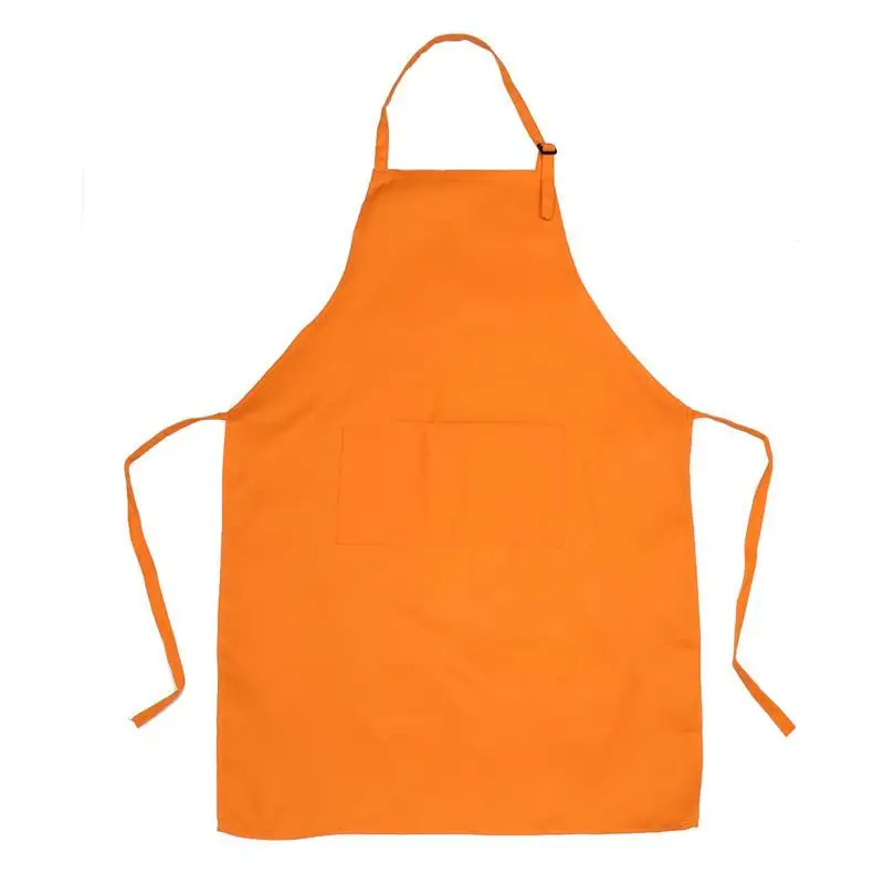 Buy 2 Pockets Adjustable Neck Strap Bib Apron