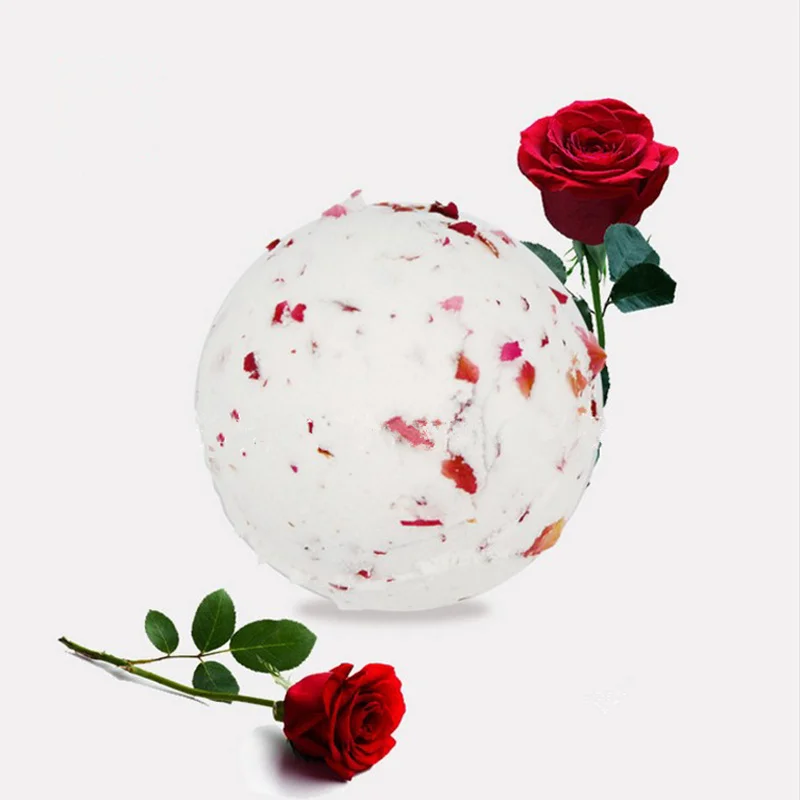 New Bath Bomb Dried Flower Petals Essencial Bath Salt Ball Lavender