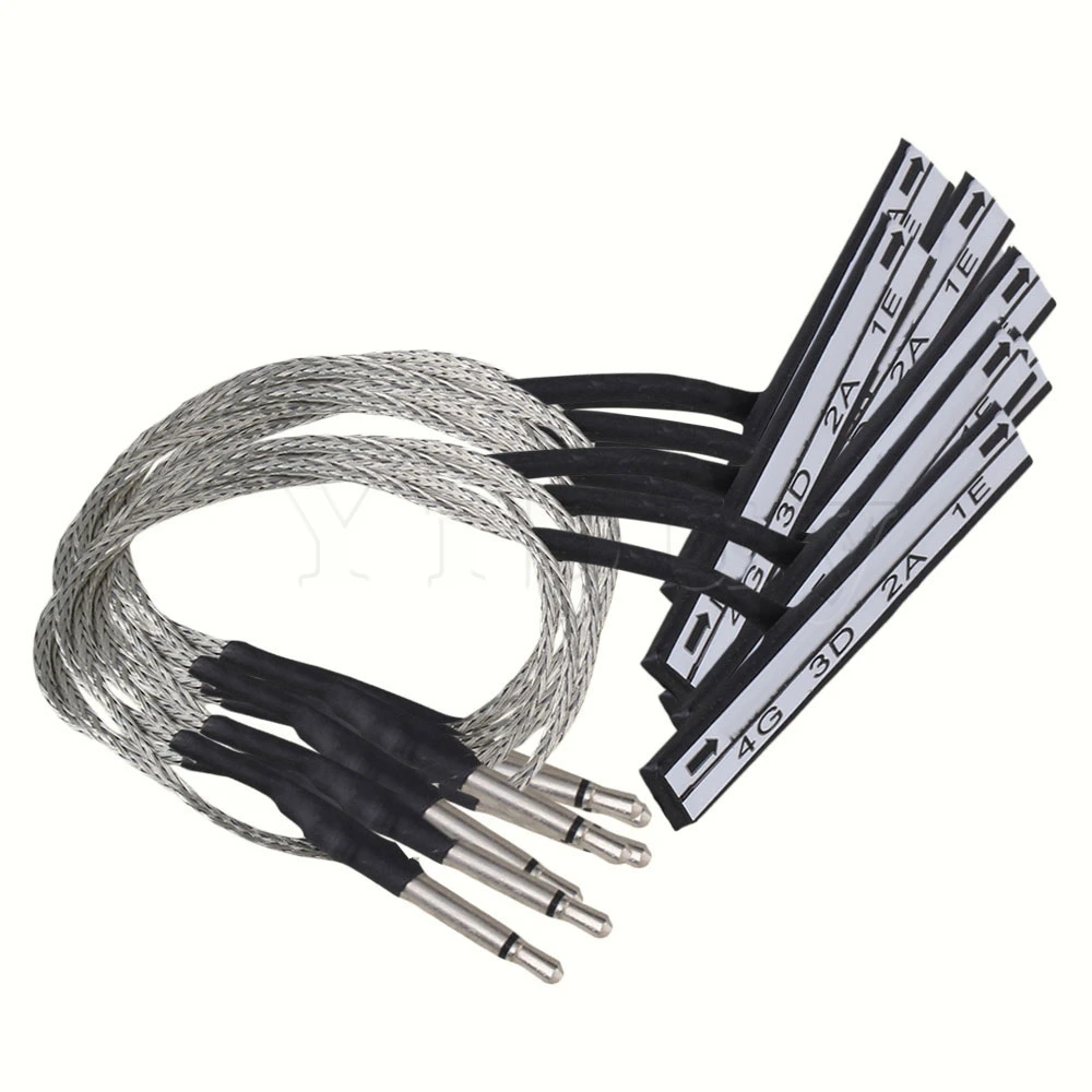 

Yibuy 50PCS Grey 41 x 6mm Piezo Pickup Cable for Electric Violin with Plug