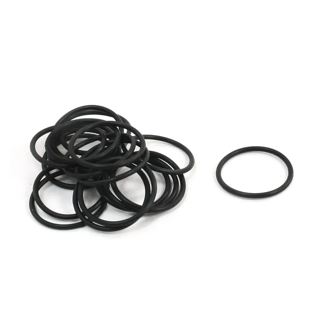 

UXCELL 20Pcs Black 20Mm X 18Mm X 1Mm Rubber O Ring Oil Seal Sealing Gasket