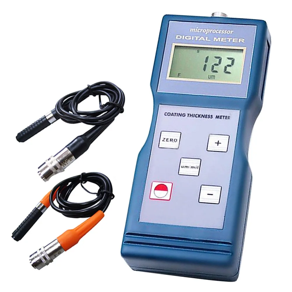 

Digital Paint Coating Portable Thickness Meter 0-1000um /0-40mil Range Gauge Ferrous F / Non-Ferrous NF Probes 1000 micro unit