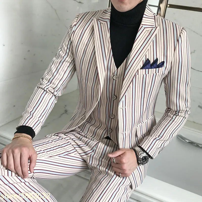 Mens De Ciel c Bal Bleu Élégant Bande Mariage Partie 5xl Sociale Smoking Slim Coréen Vestes Terno Fit A Hommes Costumes b dIxwRqnE