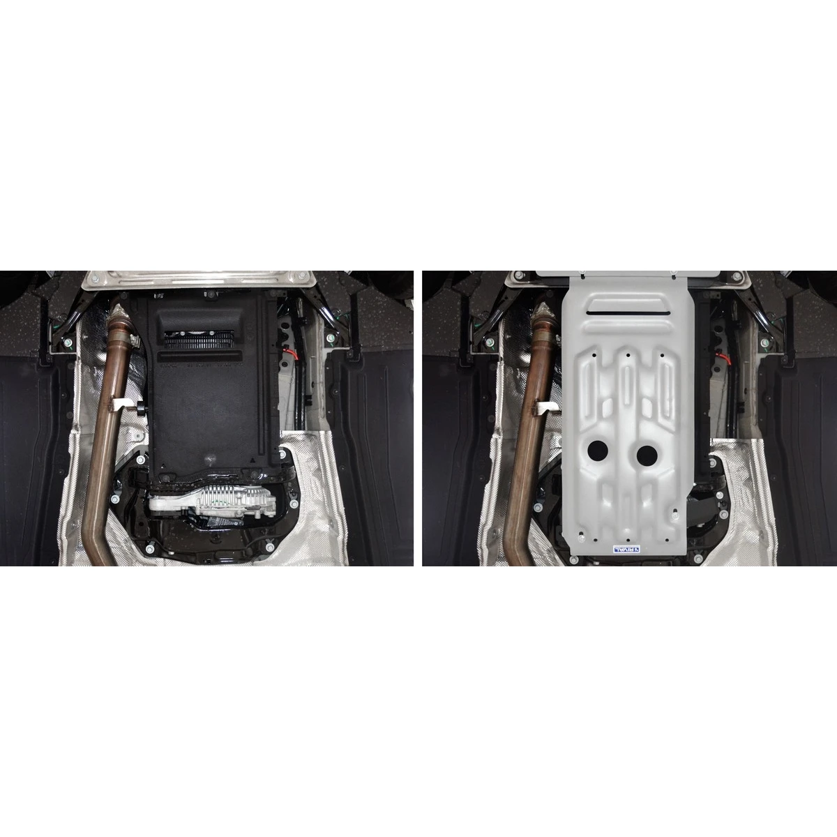 Защита КПП и РК Rival 333.0505.1 (для BMW X5 V - 35i; 30d; 25d; 40d; 50i 2010-2013/BMW X5 V - 35i; 30d; 25d; 40d; 50i 2013-н.в./BMW X6 V - 30d; 35i; 50i 2008-2014/BMW X6 V - 30d; 35i; 50i 2014-н.в., алюминий 4 мм, крепеж в комплекте)
