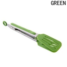 1 шт. красочные Принадлежности для шашлыков Щипцы силиконовый чехол ручки Кухня Щипцы замок Дизайн барбекю зажим Нержавеющая сталь Еда Щипцы