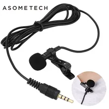 Мини 3.5 мм Jack микрофон петличный зажим для галстука Микрофоны microfono MIC говоря речи лекции микрофоны кабель для iPhone 5 5S 5 г 6 S