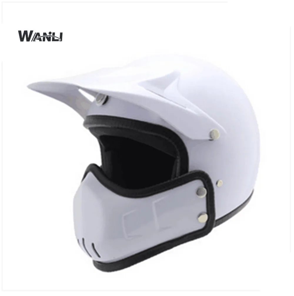 

Motorcycle helmet casco de moto cafe racer helmet modular Full Face dual lens visor capacetes de motociclista
