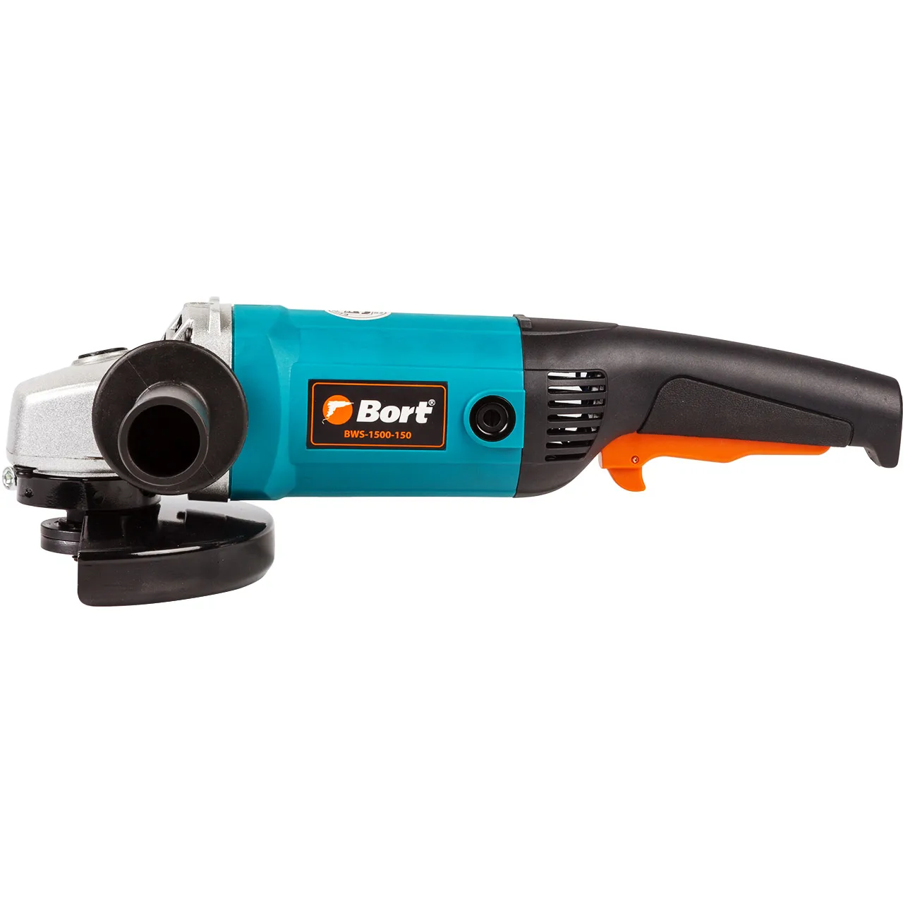 Машина шлифовальная угловая Bort BWS-1500-150 (мощность 1400 Вт, диск до 150 мм, блокировка шпинделя, быстрая замена щеток)