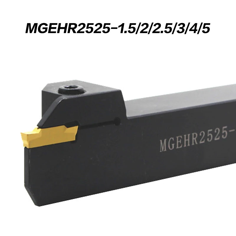 

MGEHR2525-1.5 MGEHR2525-2 MGEHR2525-2.5 MGEHR2525-3 MGEHR2525-4 MGEHR2525-5 CNC Lathe External Parting and Grooving Turning Tool