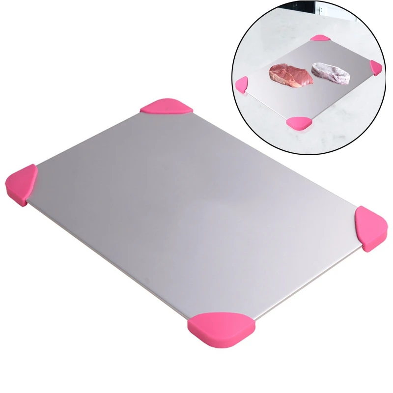 Thaw Frozen Plate Metal Plate Defrosting Tray Safe Fast Thawing Frozen