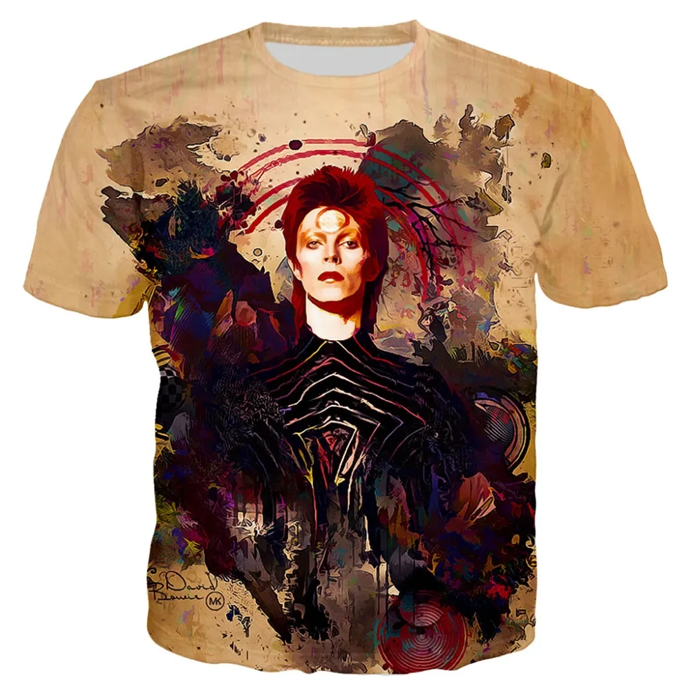 2019 Summer Mens Hip Hop T-shirt zlkoe David Bowie 3d Print T shirt Men/Women Short Sleeve Tees O-neck T-shirts Funny Tops S-5XL 2019 Summer Mens Hip Hop T-shirt zlkoe David Bowie 3d Print T shirt Men/Women Short Sleeve Tees O-neck T-shirts Funny Tops S-5XL