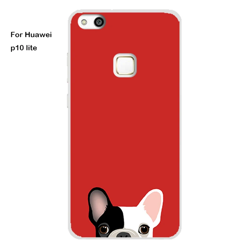 Huawei P10 lite Case Cover TPU Case For Huawei P10 lite Phone Cover Sweet Floral Cute Cat TPU P10 lite Soft Case Fashion 100%    6