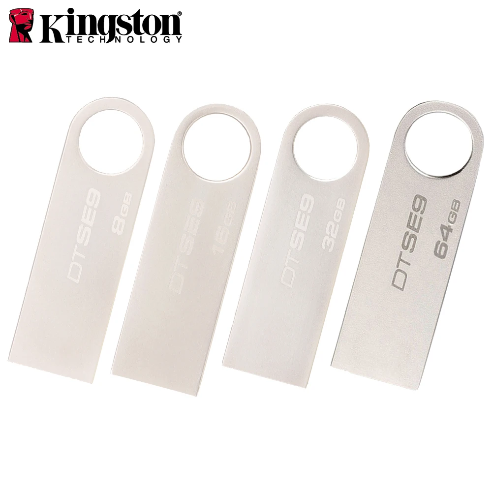 Kingston DTSE9G2 USB 3.0 Metal Flash Pen Drive 128GB 64GB 32GB 16GB USB Flash Drive Pendrive External Storage Memory Stick