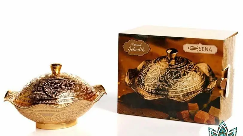 Арабский османский Morroccon классный сахарница Copperplate аутентичный подарок Lokumluk