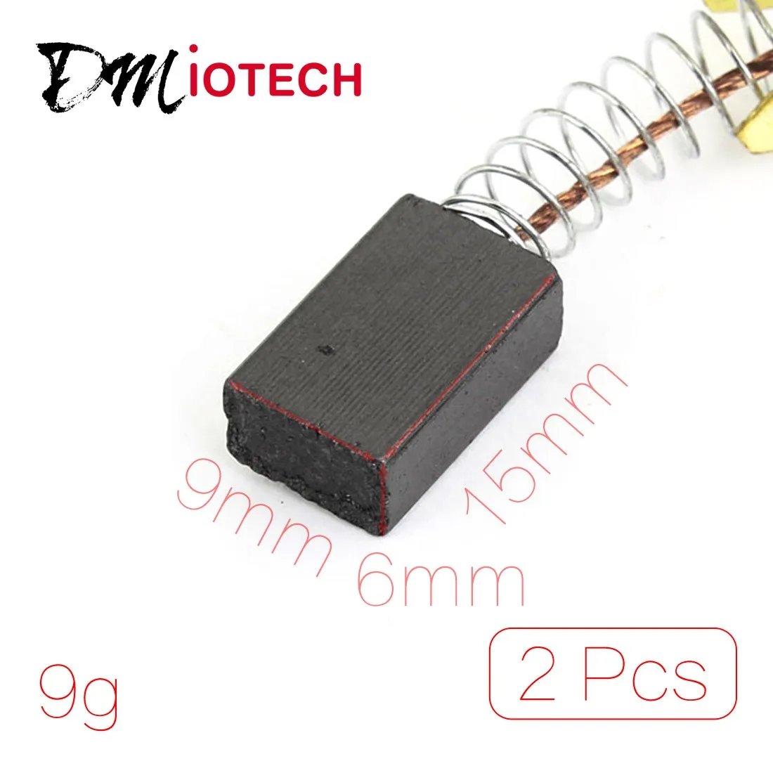 2x 5 x 5 x 9mm Electric Motor Carbon Brush