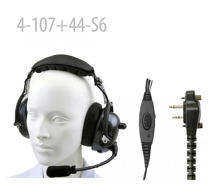 

Carbon Fiber Pattern Heavy duty Noise Cancelling Headset for F11 F21 F14 F14S F24S F25 F33G F3Gs F43G F43TR IC-F3000 F3001 F3002