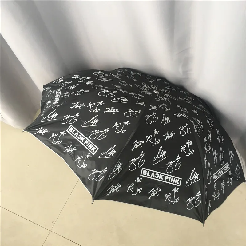 

Kpop BLACKPINK Umbrella Members Names Printed Anti-UV Sun Umbrella Sunny & Rainny JISOO JENNIE LISA KILL THIS LOVE YG158