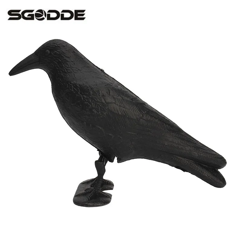 

Hot Sale Hunting Decoys Black Crow Garden Bird Caller Deter Scarer Scarecrow Mice Pest Control Deterrent Repeller Hunting Goods