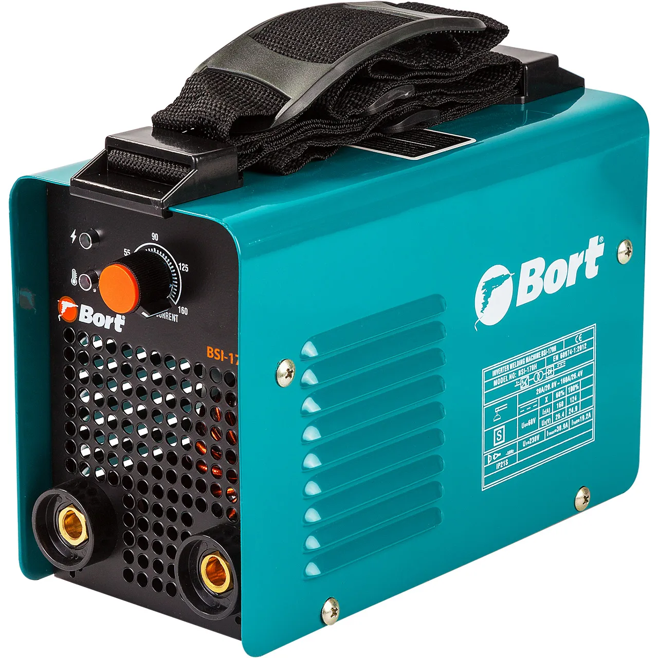 Аппарат сварочный инверторный Bort BSI-170H (Диапазон тока от 10 до 160 А, мощность 4,5 кВт, электроды от 1,6 до 3,2 мм)