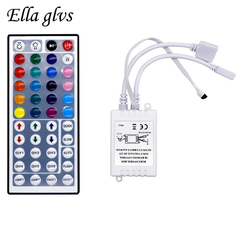 

Led Controller 44 Keys LED IR RGB Controler LED Lights Controller IR Remote Dimmer DC12V 6A For RGB 3528 5050 LED Strip