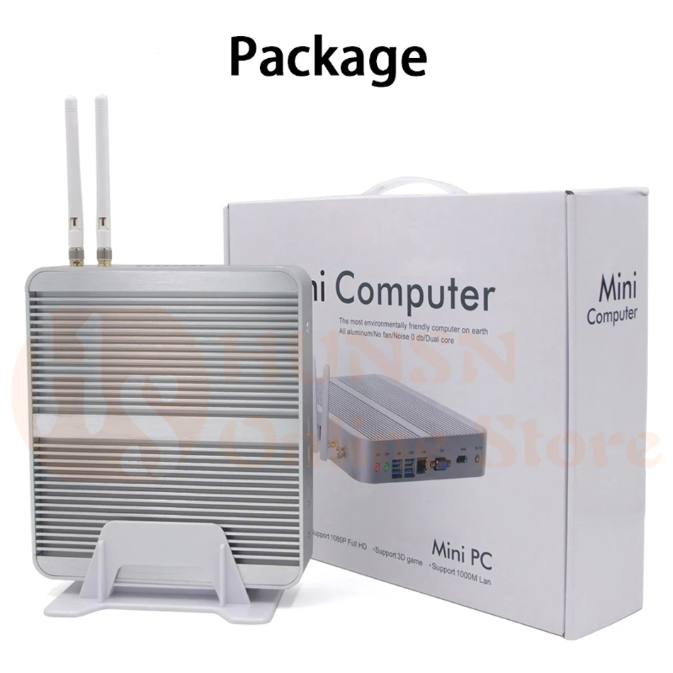 Fanless Mini PC I3 5005U I5 4200U I3 6006U I5 7200U HUNSN BM01 (2)