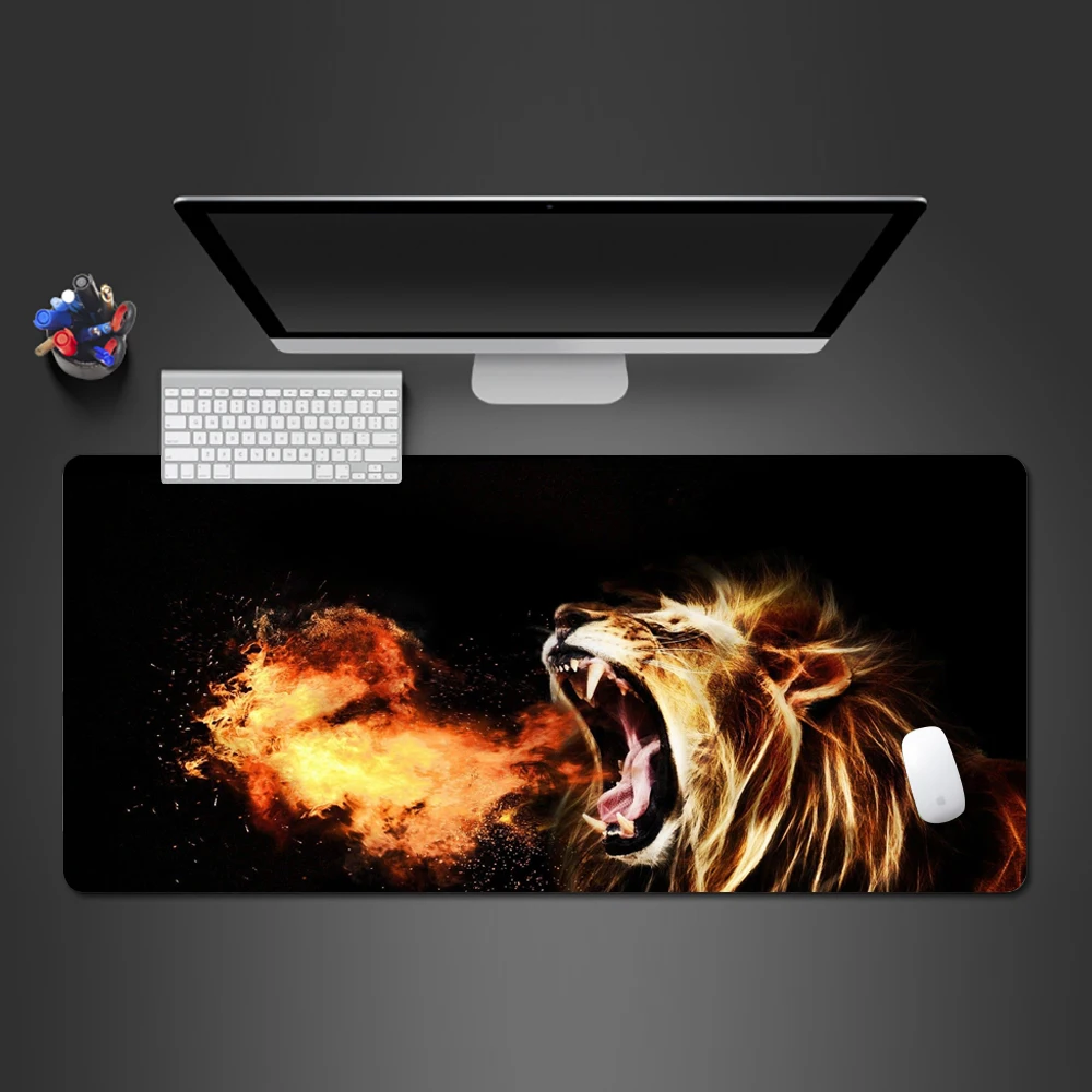 

Animal Lion Spitfire Mouse Pad Game Exclusive Game Mat Computer Player Like High Quality Mouse Pad Office Computer Desk Mouspad