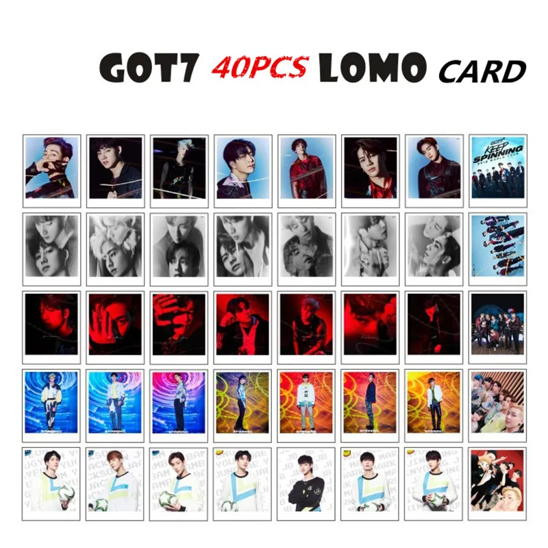 40 шт./партия GOT7 волчок альбом фото карта плакат LOMO карты самодельные фотографии