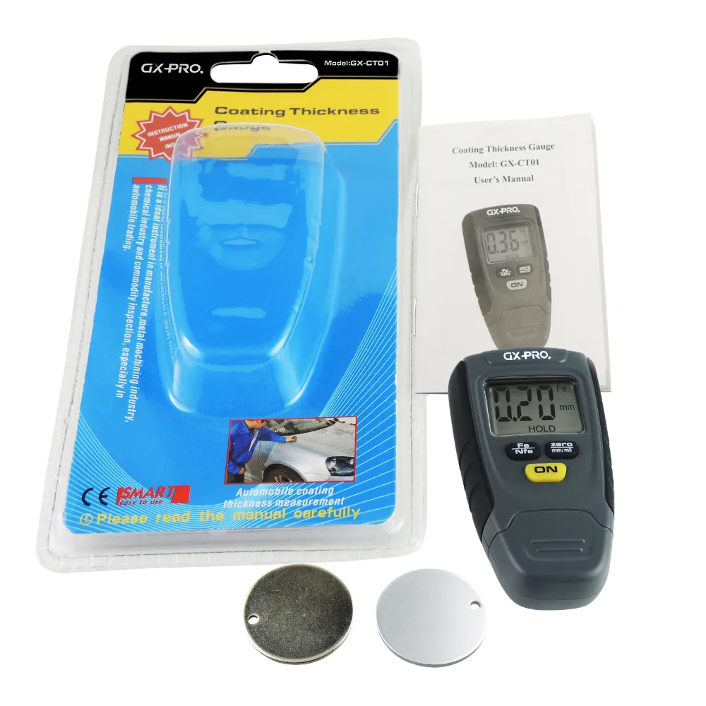 RM660 Coating Thickness Gauge Digital LCD Display Car Paint Meter Tester EDD US 