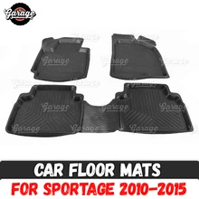 Автомобильные коврики для Kia Sportage 2010- Резина 1 комплект/4 шт. или 2 шт. аксессуары защита ковра автомобиля Стайлинг интерьера