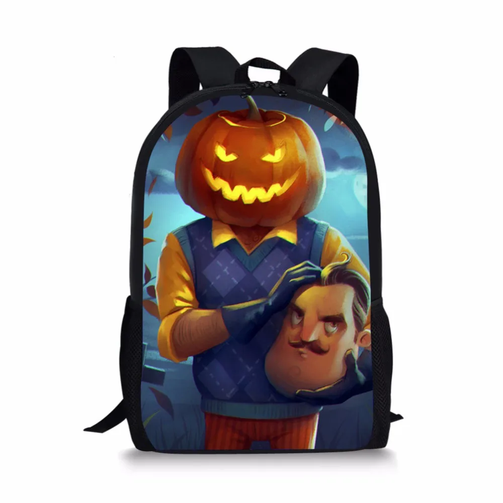 Hello Neighbor Backpack cool school bags for kids girls boys students orthopedic schoolbag packbags mochila escolar Shoulder Bag