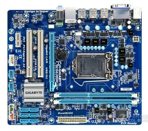 LGA1156 DDR3 для Gigabyte оригинальная б/у настольная материнская плата H55 usb 2 0