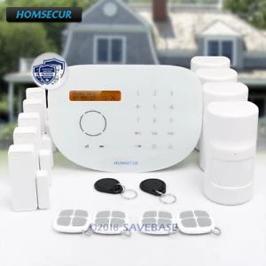 HOMSECUR Wireless&wired GSM SMS Autodial Burglar Alarm System With SOS Intercom S2G HOMSECUR Wireless&wired GSM SMS Autodial Burglar Alarm System With SOS Intercom S2G