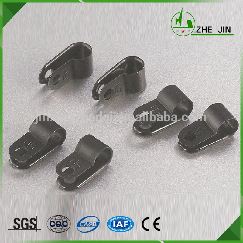 

ZHEJIN (1000pcs) R-type 6N (10.4) 2/5" Cable Clamp, Black