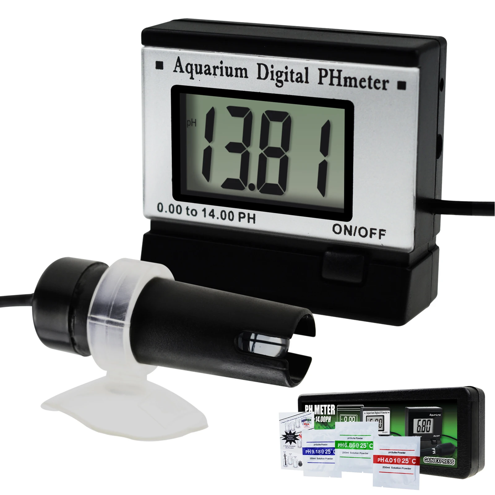 Цифровой измеритель pH ATC 0,00~ 14.00pH w/1,5 м длинный кабель электрод зонд спа Бак бассейн лаборатории качества воды тестер комплект