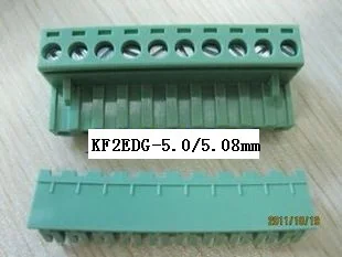 100 шт./лот KF2EDG 5 0 мм или 08 2 дюйма 300 в 15 а шаг PCB Штекерный разъем P 2-полюсный латунный