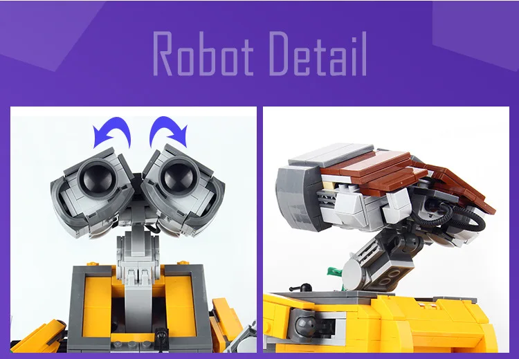 18 New 687pcs Idea Robot Wall E Wall E Building Blocks Kit Toys For Children Education Gift Compatible With Legoinglys Bricks Blocks Aliexpress 18 New 687pcs Idea Robot Wall E Wall E Building Blocks Kit Toys For Children Education Gift Compatible With Legoinglys Bricks Blocks Aliexpress