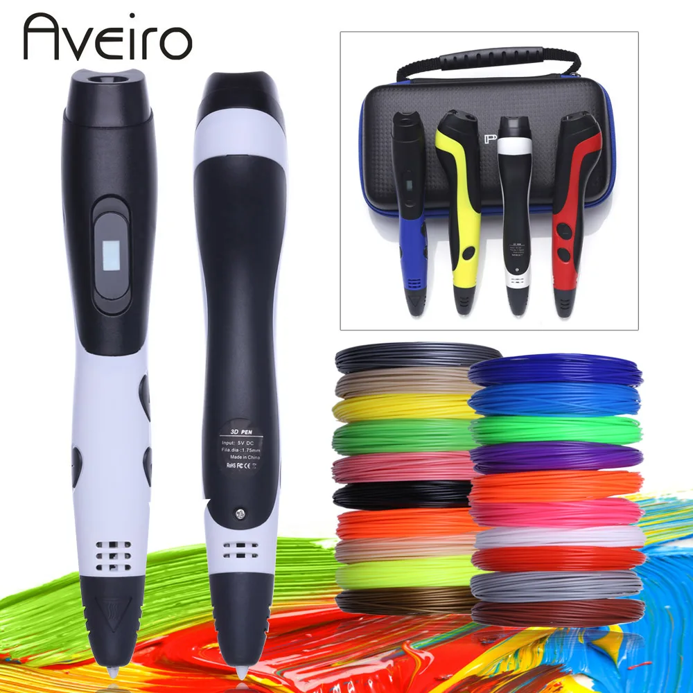 2018 Original Model 3D Printing Pen With 200 Meter 20 Color PLA Filament Plastic Material 3 D Pens Toy For Kids 2018 Original Model 3D Printing Pen With 200 Meter 20 Color PLA Filament Plastic Material 3 D Pens Toy For Kids