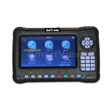 Satlink WS-6980 Digital Satellite Finder DVB-S2 DVB-C DVB-T/T2 Combo Detection Spectrum Analyzer Constellation Meter WS6980 6980