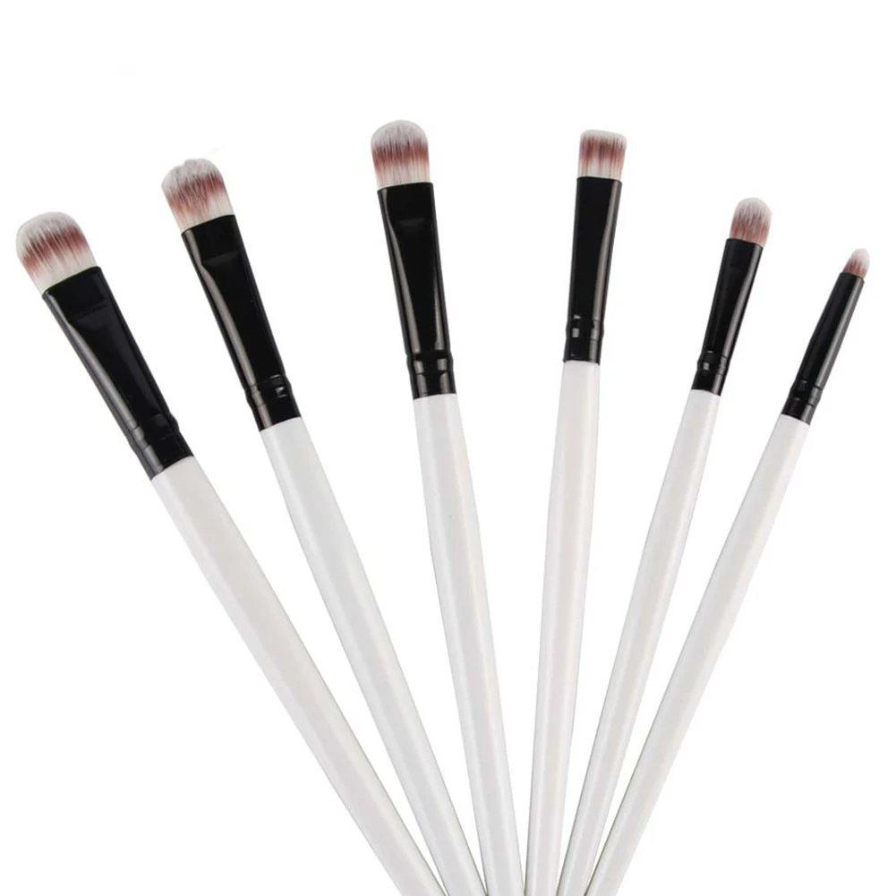 6 Pcs/Set Pro Eyeshadow Eyebrow Lip Blending Makeup Brushes Cosmetic Tool Kit in Makeup
