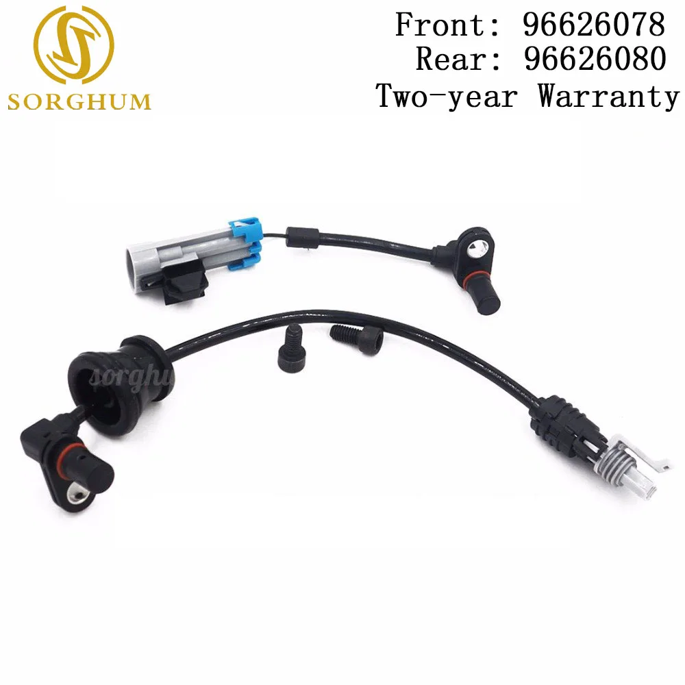 

New (2PCS) Front Rear Set ABS Wheel Speed Sensor For Chevrolet Captiva Equinox Pontiac Saturn 96626078 96626080