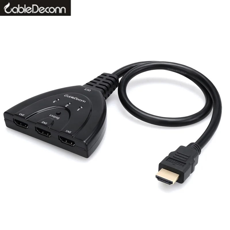 hdmi hub HDMI Splitter AUTO Switch Switcher 3 Port Hub with 1080P 3D