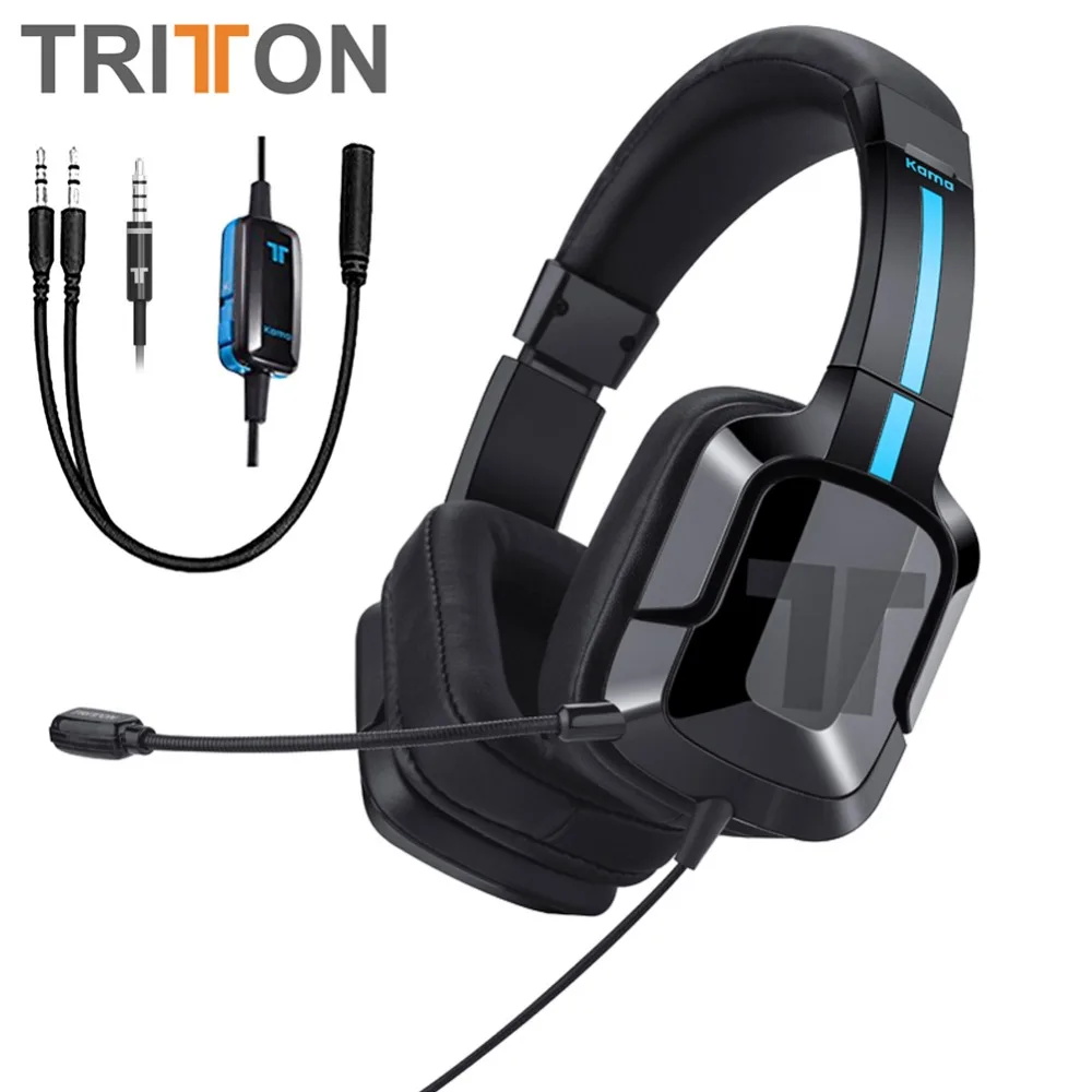 

TRITTON Kama Plus Stereo Gaming Headset for PS4, PC, Xbox One, Noise Cancelling Over Ear Gaming Headphone