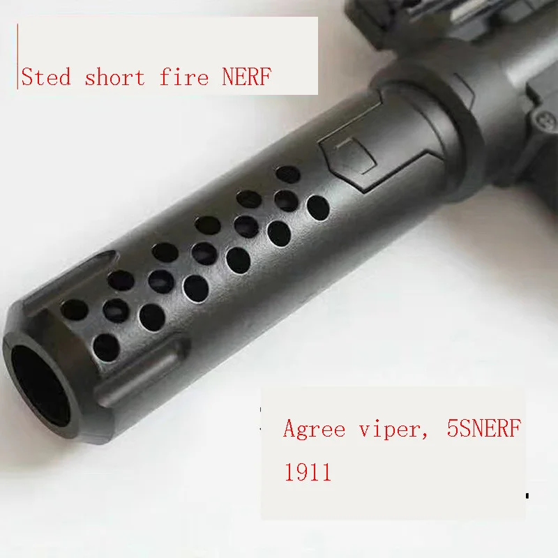 STD Тедди короткий огонь глушитель водяной пистолет, 1911 водяной пистолет змея, 5S аксессуары - Цвет: White
