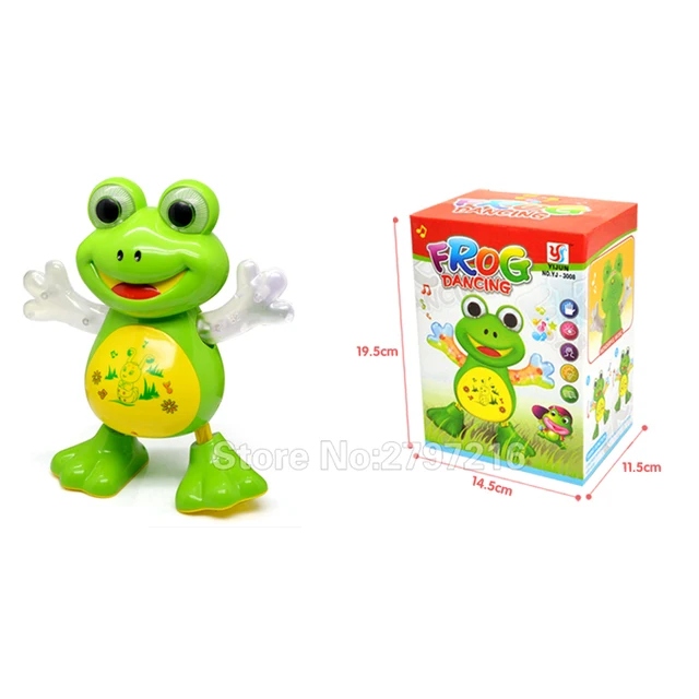 New Electronic Dancing Frog Pet Toys Robot doll Toys Light Music Universal Interactive Toys Children Toys Brithday Gifts YIJUN 4