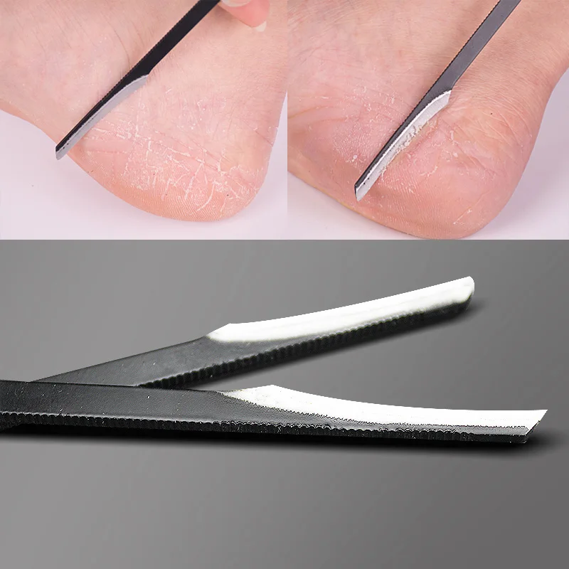 10pcs Tungsten Steel Foot Rasp Pedicure Knife Callus Hared Dead Skin