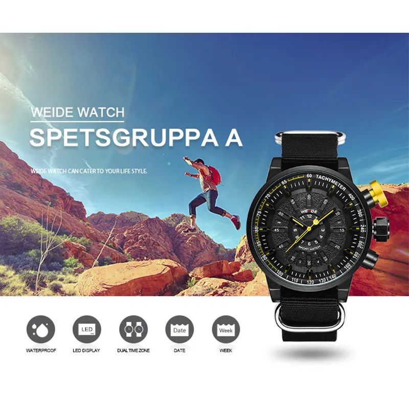 WEIDE Quartz Watches Men Military Fashion Strap Alloy Dial Sports Waterproof Luxury reloj Wrist Watches Relogio Masculino WEIDE Quartz Watches Men Military Fashion Strap Alloy Dial Sports Waterproof Luxury reloj Wrist Watches Relogio Masculino